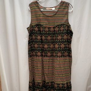 LA Cera Sleeveless Dress size large, 100% Cotton. EUC, like new! Tub 2